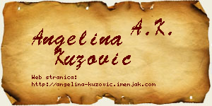 Angelina Kuzović vizit kartica